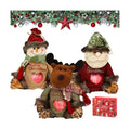 Yrcasu Christmas Gift Bags Zipper Design, Large Capacity Christmas Gift Bags, Reusable Christmass Gift Storage Bags - 3 Shapes (Snowman, Santa, Elk) for Chritmas Party Decor Candy and Gift (3Pcs Mix)