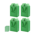 Epoesch 4 Pack Green Gift Bags with Handles and 8 Tissue Papers