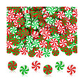 JUNEBRUSHS 150Pcs Christmas Erasers for Kids Bulk, Cute Mini Peppermint Candy Cane Pencil Erasers Novelty Holiday Erasers for Student Classroom Rewards Christmas Prizes Gifts Stocking Stuffers