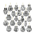 Tondiamo 20 Pcs Christmas Diamond Art Kits 5D DIY Diamond Painting Keychain