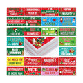 Beeveer 24 Designs Christmas Photo Booth Props, Red and Green Xmas Props