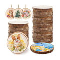 Natural Wood Slices for Ornaments Round Wooden Discs for Crafts