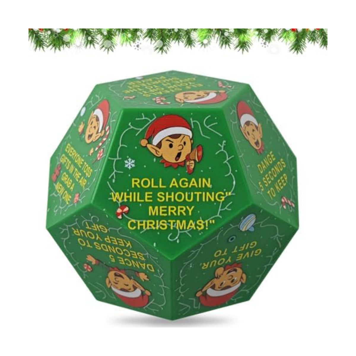 Hilarious Exchange Party Game Dice, Exchange Gifts Family Game, Christmas Stocking Stuffers White Elephant Gifts for Teens Adults, Gift Exchange Dice for Family Friends Holiday Xmas Party Supplies