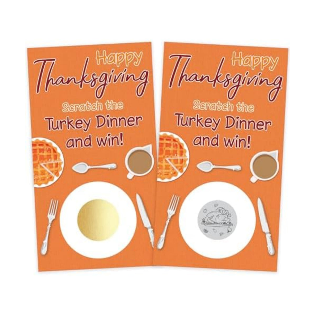 Thanksgiving Scratch Off Cards, Find The Turkey to Win, Fun Thanksgiving Games for Family Party, Family Activities, Friendsgiving, Fall Holiday Games