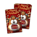 40 Pcs Christmas Scratch Off Cards with Stickers, Rudolph The Red Nose Reindeer Merry Christmas Games for Family Party, Xmas Holiday Party Raffle Ticket Supplies -A02