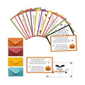 Halloween Scavenger Hunt Clue Cards, Magical Scavenger Hunt Games for Adults, Halloween Fall Pumkin Holiday Birthday Party Supplies Activities Outdoor Indoor(16 Clues Cards with Envelopes), 11