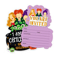 Halloween Party Invitation Cards with Envelopes - 12 Pack Hocus Pocus Halloween Invitations for Kids Adults - 5 x 6.6 Inch Witch Birthday Invitations for Haunted House Scary Holiday Party Favors