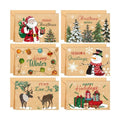 Crtiin 240 Set 2026 Christmas Cards Rustic Kraft Xmas Greeting Cards Bulk