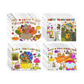 Thanksgiving Coloring Placemats for Family - 16Pack Turkey Paper Table Placemats Happy Thanksgiving Disposable Place Mat Fall Harvest Thanks Giving Activities Arts and Crafts for Party Favor