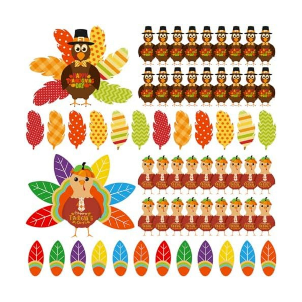 BBTO 36 Sets Thanksgiving Turkey Craft Kit Fall Craft, Fresh Style