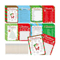 gisgfim 231Pcs Christmas Party Games Cards Xmas Tree Santa Claus Trivia Word Search Scramble Maze Games Winter Christmas Party Supplies for School Classroom Family Activity Holiday Favor