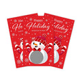 ZIIUFRN 40 Pcs Snow Man Christmas Scratch Off Cards with Stickers, Merry Christmas Raffle Tickets for Games Prizes, Xmas Holiday Party Games for Family Party -A03
