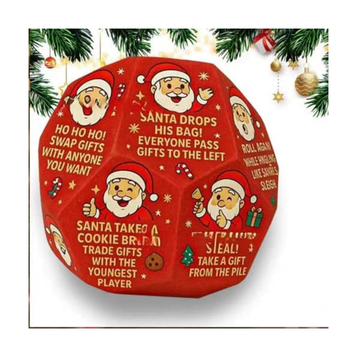Christmas Santa Swap Gift Exchange Dice,Hilarious Exchange Party Game Dice Game,Christmas Stocking Stuffers Gift Exchange Dice Games,Exchange Gifts Family Gamefor Xmas,Party,Family Night,Holiday