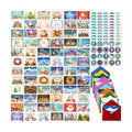 AmazingSpark 345 Set Christmas Cards with Envelopes Stickers,Classic