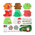 Max Fun Christmas Crafts for Kids Toddlers, 350Pcs Foam Ornaments DIY Christmas Arts and Crafts Kits Bulk Stickers Set, Xmas Tree Snowman Christmas Decorations Crafts Party Favors Supplies