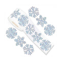 500Pcs Christmas Stickers Roll for Cards 3 Designs Silver Foil Snowflake Stickers Xmas Winter Holiday Adhesive Label Stickers Decal for Xmas Envelopes Invitations Cards Gifts Decor
