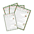 Christmas Movie Quotes Game Card - 20 Game Cards with 1 Answer Card -Film Theme Xmas Party Funny Activity for Family, Adults & Teen - Holiday Christmas Party Supplies & Decoration(Snowman)-A05