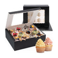 12 Count Cupcake Boxes, 4PCS Cupcake Container with Window and Inserts