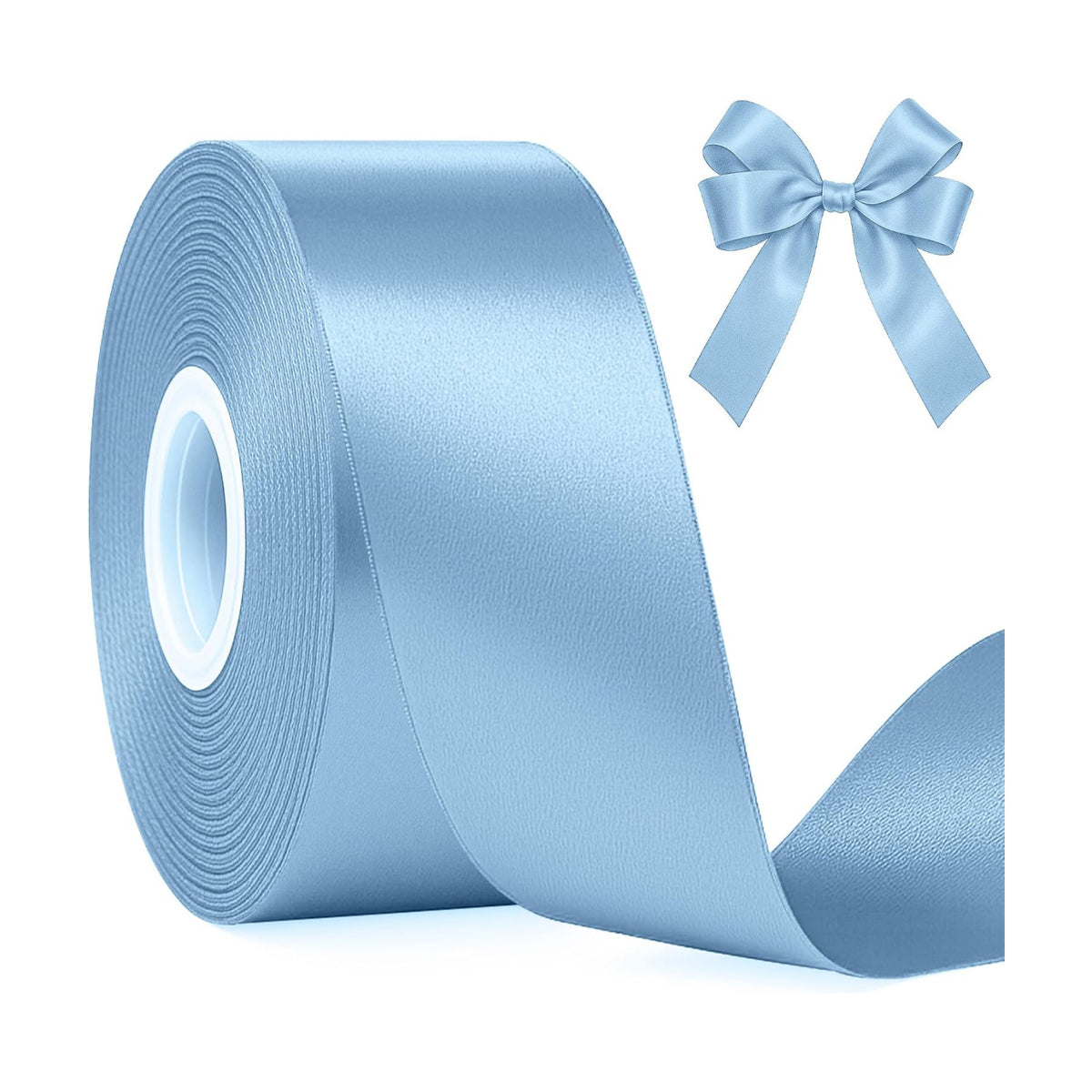30 Yards 1 1/2 in Sky Blue Ribbon for Gift Wrapping Birthday Graduate Craft