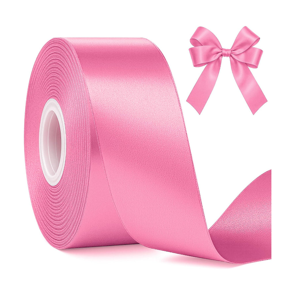 30 Yards 1 1/2 in Hot Pink Ribbon for Gift Wrapping Baby Shower Decorations
