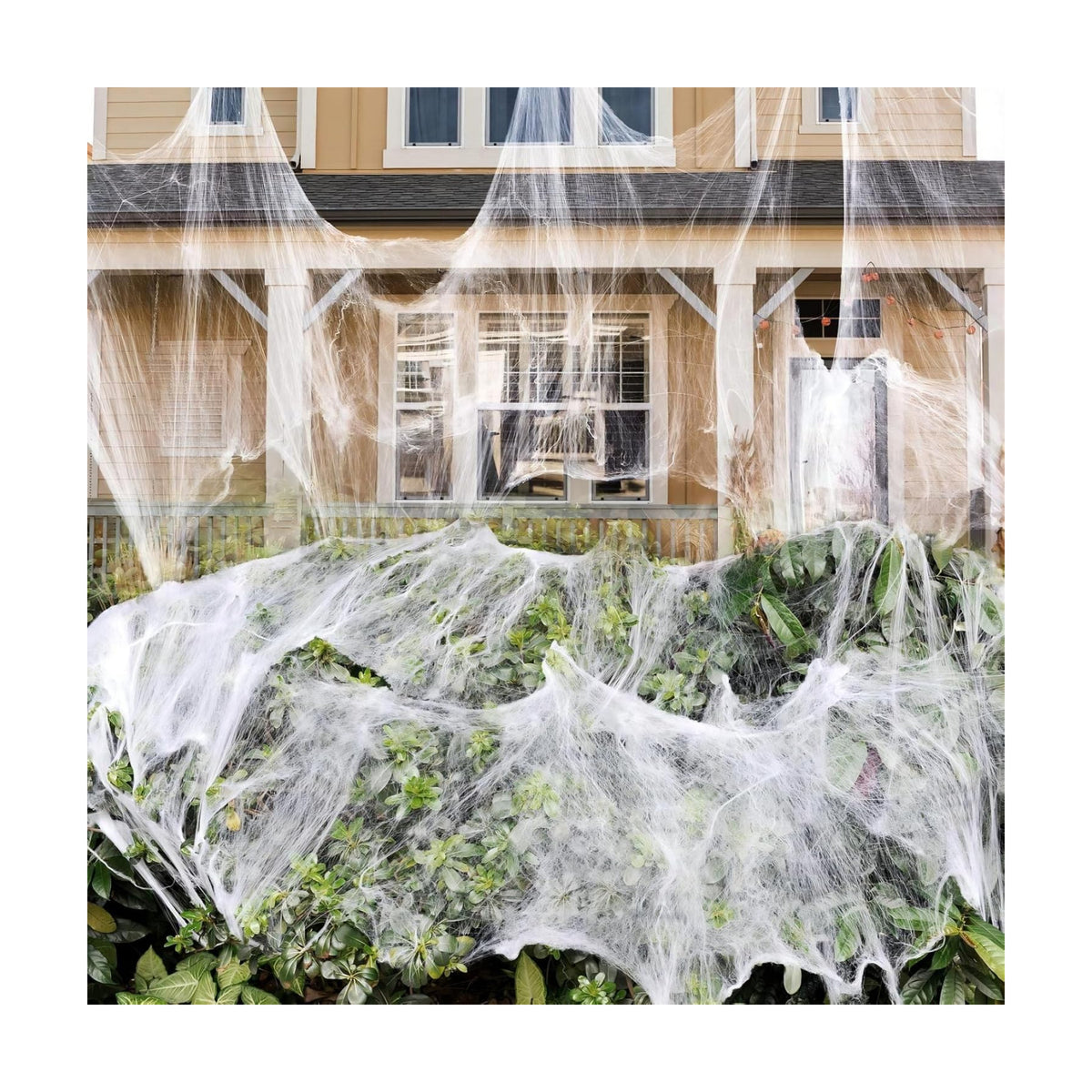 1700 sqft Spider Webs Halloween Decorations Bonus with 150 Fake Spiders, Super Stretch Cobwebs for Halloween Indoor and Outdoor Party Supplies