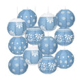Baquler 12 Pcs Cielito Lindo Hanging Lanterns Decorations, Blue