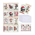 Motiskyy 24 Set Funny Christmas Cards with Envelopes, Goth Xmas Postcards