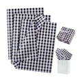 BEISHIDA Christmas Gingham Tissue Paper Bulk, White and Black Buffalo Plaid Wrapping Tissue Paper for Gift Bags, 14 x 20 Inch Gift Wrap for Christmas Easter DIY Crafts Decor Holiday Flowers-50pcs