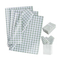 BEISHIDA Gingham Tissue Paper Bulk，Sage Green and White Checkered Wrapping Tissue Paper for Gift Bags, 14 x 20 Inch Gift Wrap for Wedding Birthday Easter DIY Crafts Decor Holiday Flowers-50 Sheets