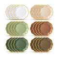 72 Pcs Woodland Paper Plates 9 Inch Disposable
