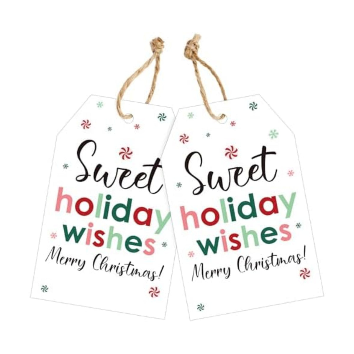 joycraft 50Pcs Christmas Gift Tags, Merry Christmas Tags with String