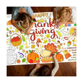 Thanksgiving Giant Coloring Poster Fall Turkey Paper Tablecloth