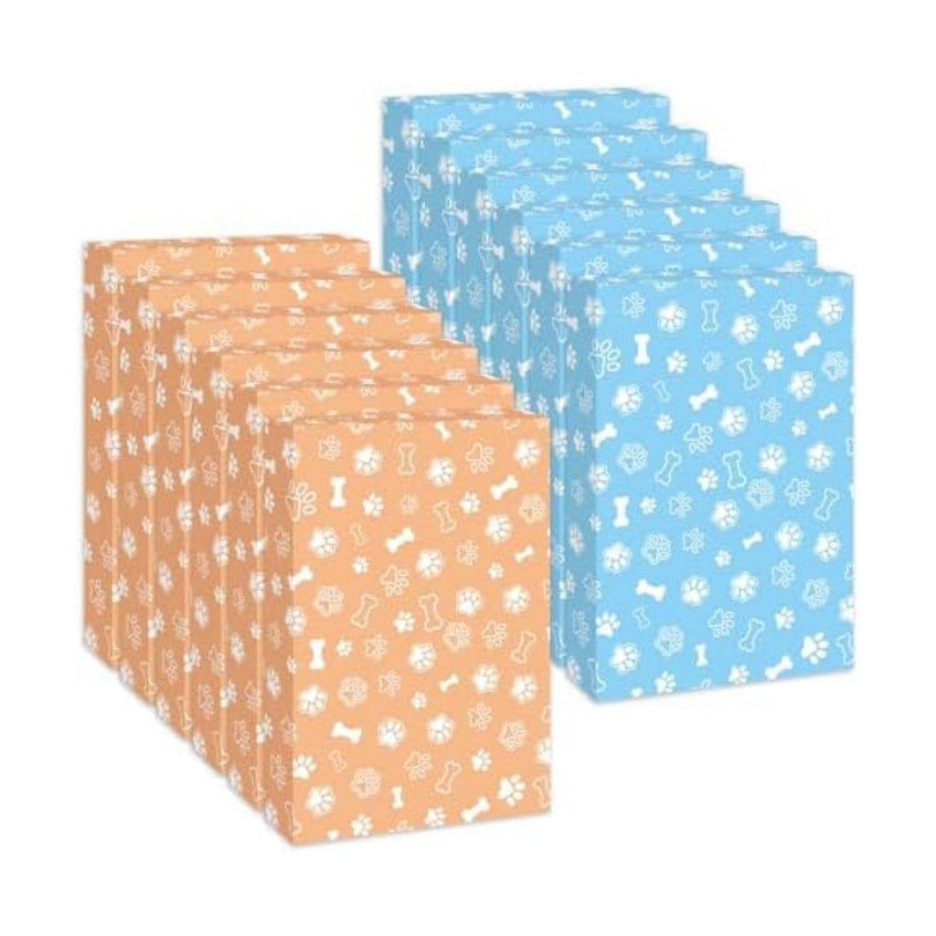 Cayivran 12Pcs Christmas Gift Boxes,14.5 * 9.5 * 2Inch Shirt Box With Lids,2 Designs Orange Blue Puppy elements Clothes Gift Boxes,Apply To Christmas Party Birthday Valentine's Day Graduation season