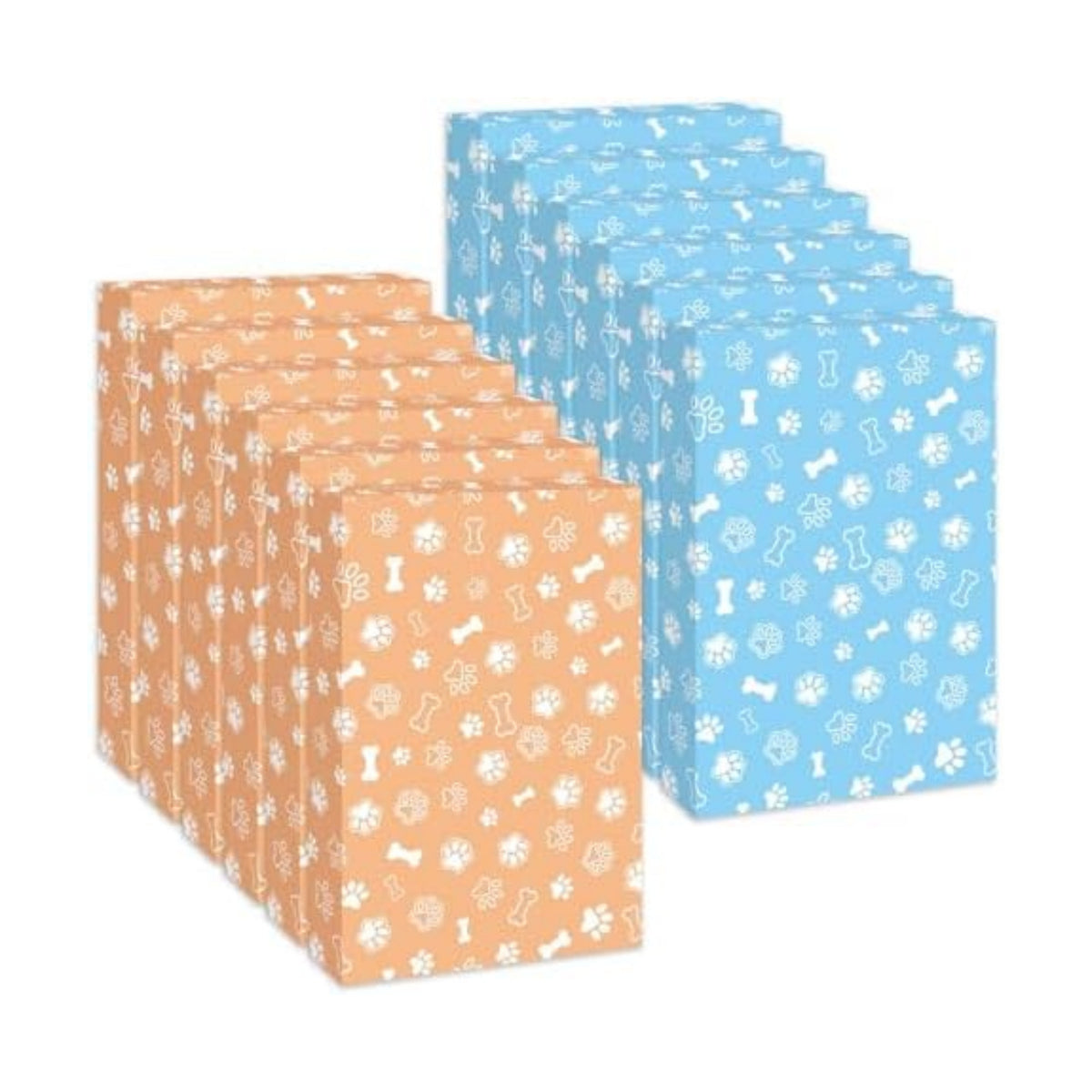 Cayivran 12Pcs Christmas Gift Boxes,14.5 * 9.5 * 2Inch Shirt Box With Lids,2 Designs Orange Blue Puppy elements Clothes Gift Boxes,Apply To Christmas Party Birthday Valentine's Day Graduation season