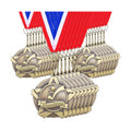 Quelay 30 Pcs 2 Inches Award Medals Bulk Medals Bulk with Neck Ribbons Metal Trophy Award Prize Gift for Tournaments, Competitions, Party, Kids and Adults