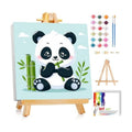 Gemozaic Panda Paint by Numbers Kit for Kids Ages 4-12 with Frame & Easel