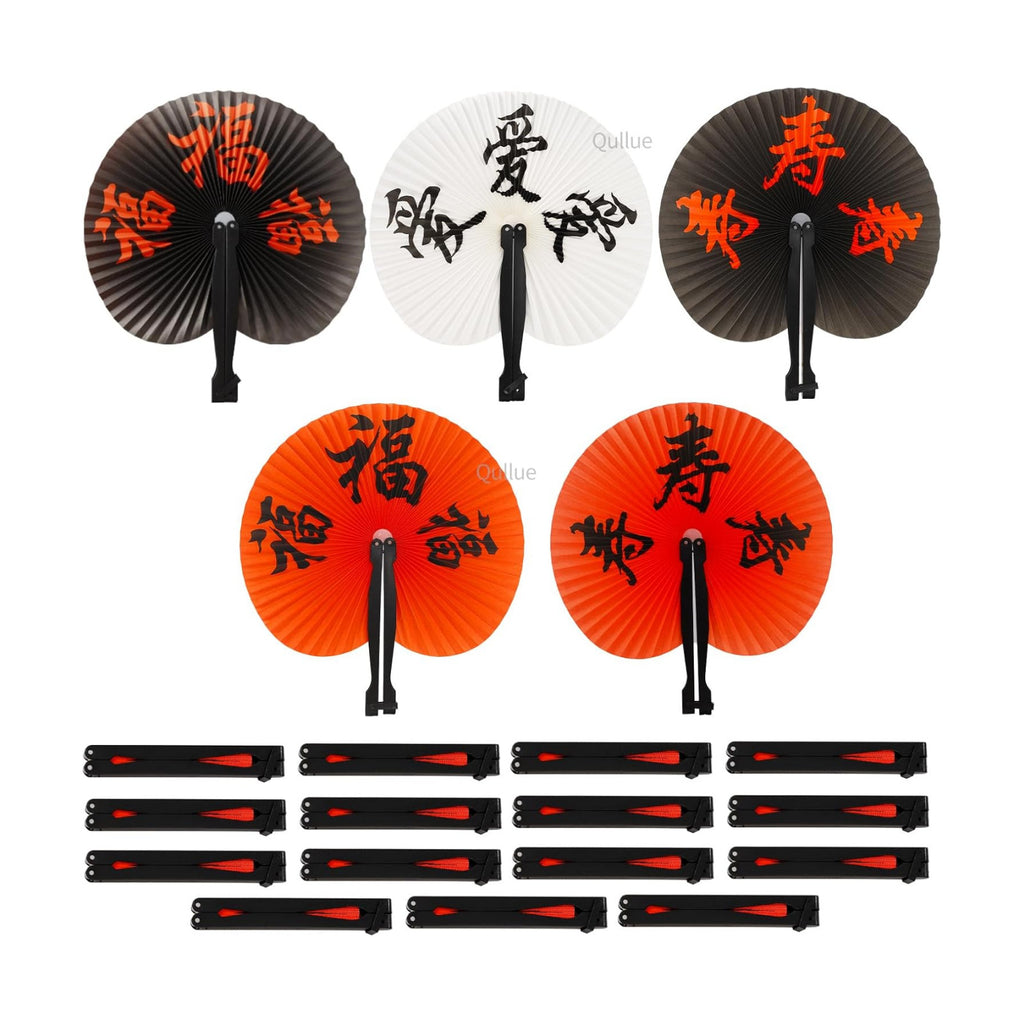 20 Pieces Paper Fans Features Landscapes, Flowers and Birds, and Beautiful Scenery. These Folding Fans are Perfect for Appreciation, Gatherings, and Holiday Decorations