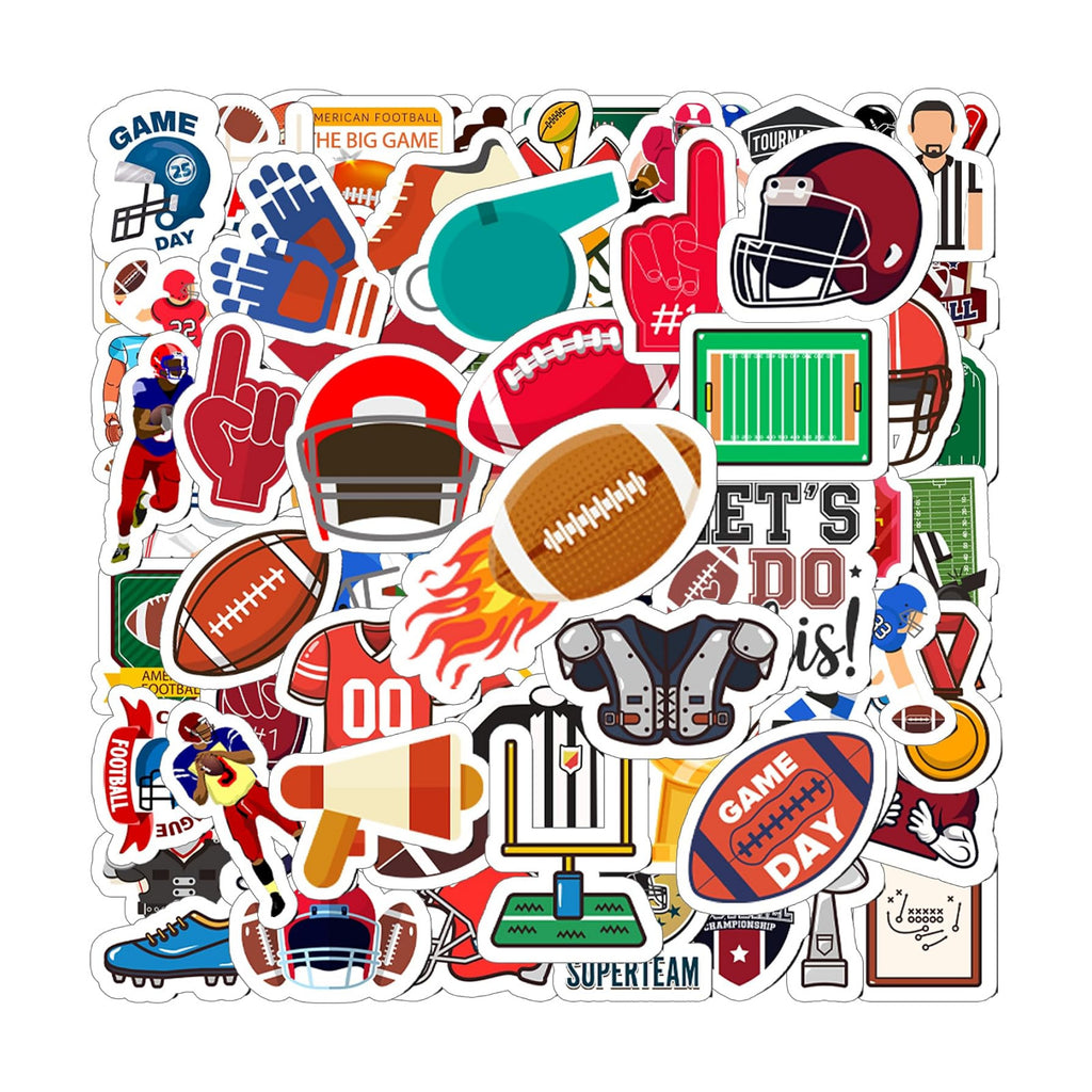 Football Stickers, 100PCS Waterproof Sports Stickers,Sports Party Favors