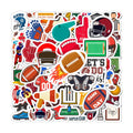 Football Stickers, 100PCS Waterproof Sports Stickers,Sports Party Favors