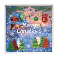 Merry Christmas Window Clings - 5 Sheets 173 Pcs Winter Holiday Window Stickers Christmas Tree Pine Branches Snowflake Decal for Glass Windows for Xmas Classroom Home Office Shop Display