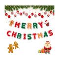 Merry Christmas Decorations Banners - Paper Christmas Banner, Santa Claus Reindeer Sign Garland Backdrop for Winter Xmas Indoor Outdoor Home Office Fireplace Wall Party Decor Supplies Favors Props