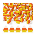 JUNEBRUSHS 150 Pcs Halloween Mini Erasers, Fake Candy Corn Erasers Bulk