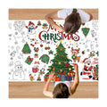 Christmas Coloring Tablecloth, 30 x 72 Inches