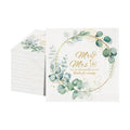 50Pcs Wedding Cocktail Napkins Mr and Mrs Wedding Napkins Bridal Shower Paper Hand Towels Dinner Napkins for Receptions,for Dessert Cake Table Decor Elegant Anniversary Birthdays Party Decor (50)