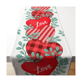 Valentines Day Decorations - Heart Table Runner | Valentines Day Decor Party Supplies Favors - Galentines Day Decorations Holiday Banner for Home Kitchen Office