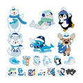 Haooryx DIY Polar Animal Magnet Craft Kit - 30 Set Make Your Own Winter Arctic Animal Sticker Decoration Christmas Paper Craft for School Art Project Refrigerator Bulletin Board Xmas Holiday Decor