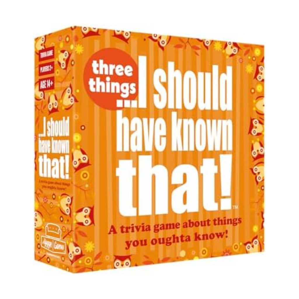 I Should Have Known that!—Three Things, Trivia Game