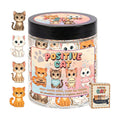 DEARMINE Positive Cat Jar, 60 Affirmation Cards, Cat Lover Gifts for Women