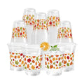 100 Pcs Fall Plastic Cups 12oz Maple Leaf Clear Disposable Plastic Cups for Harvest Autumn Fall Thanksgiving Birthday Party Supplies