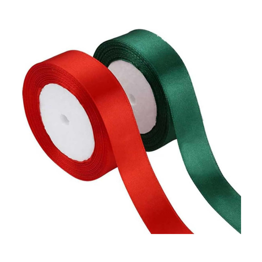 Christmas Ribbon, 0.8 inches x 25 Yards, Christmas Gift Wrapping